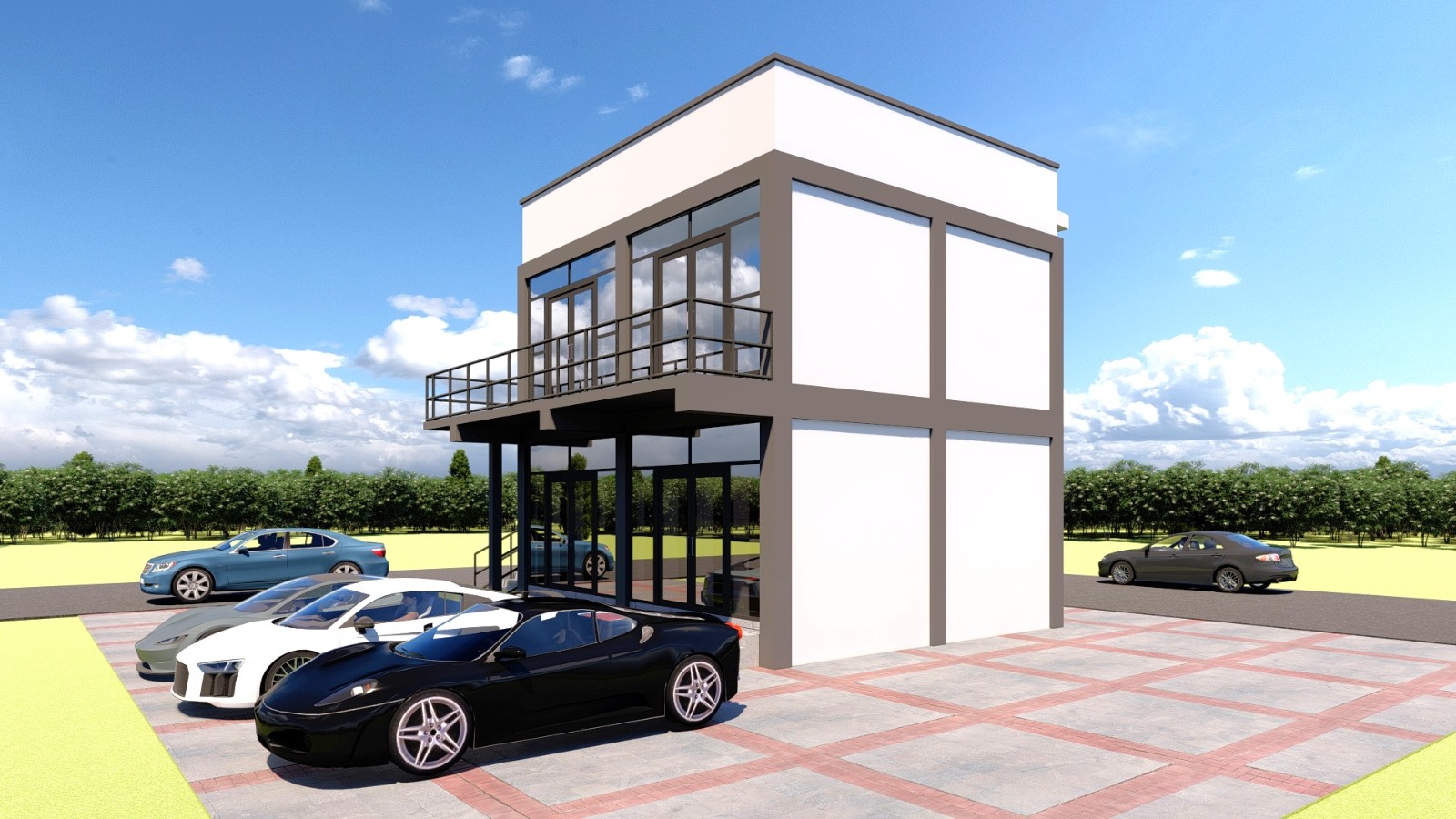 2- STOREY SHOPS AND OFFICE by Sadiprince Consult Tamale Ghana