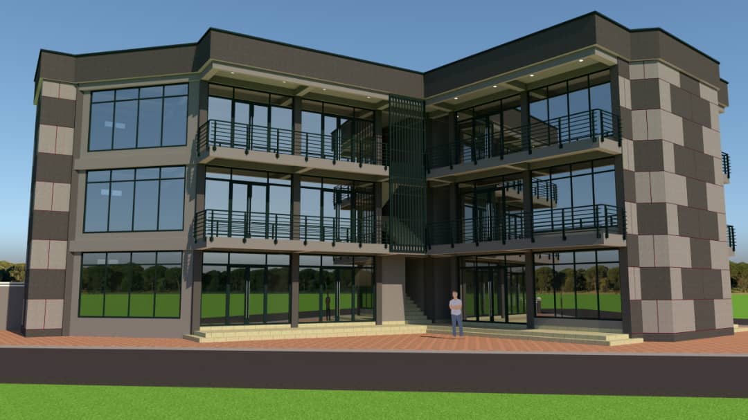 3-STOREY SHOPS AND OFFICE by Sadiprince consult tamale ghana