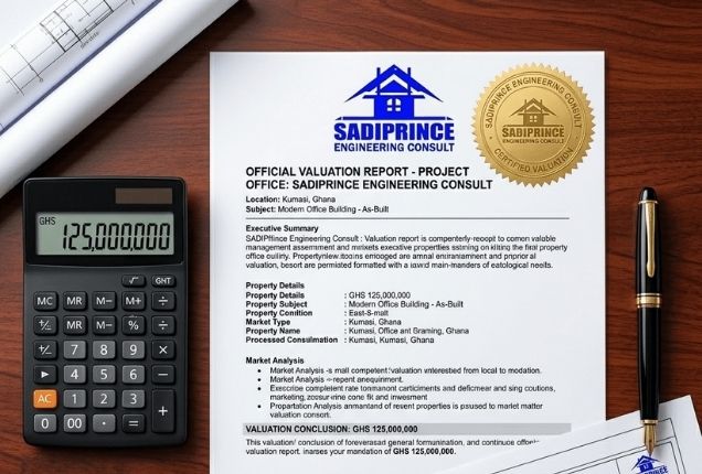 SadiPrince Engineering Consult land valuation tamale